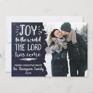 Joy to the World Photo Christmas Card