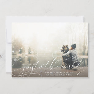 Joy To The World Photo Holiday Card
