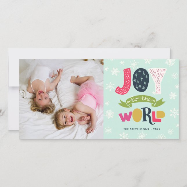 Joy to the World | Photo Holiday Card (Front)