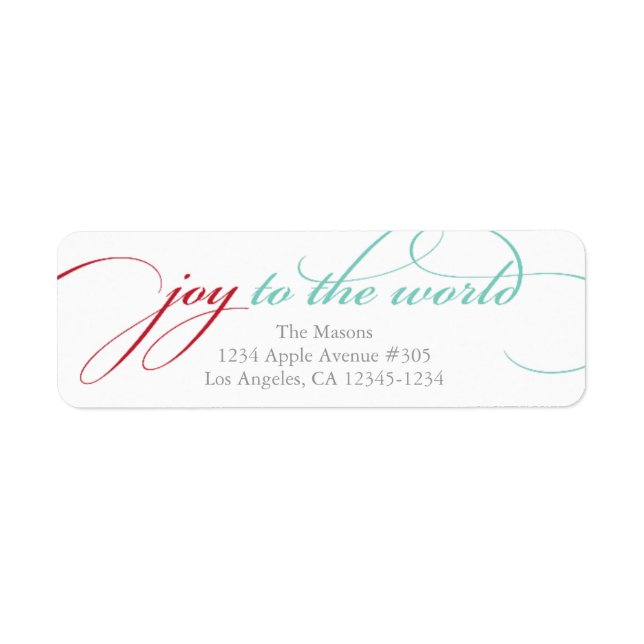 Joy To The World | Red/Light Blue (Front)