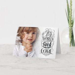 Joy to the World Religious Christian Christmas Holiday Card