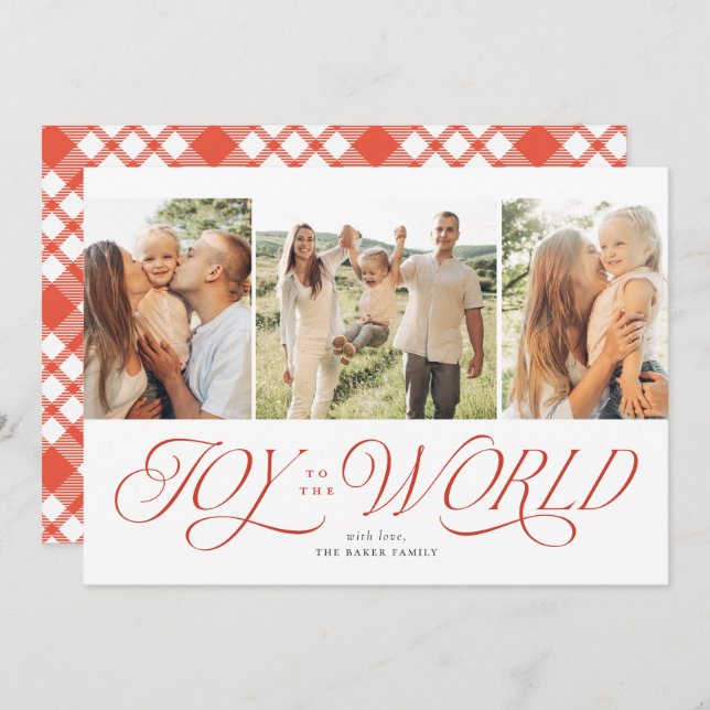 Joy to the World Religious Christmas Cards (Front/Back)