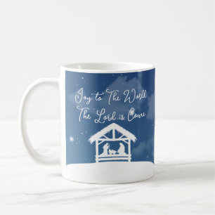 Joy to the World Religious Christmas Nativity Coffee Mug