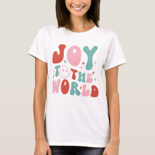 Joy To The World Retro Christmas T-Shirt