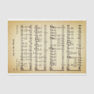 Joy To The World Sheet Music DW3F Decoupage