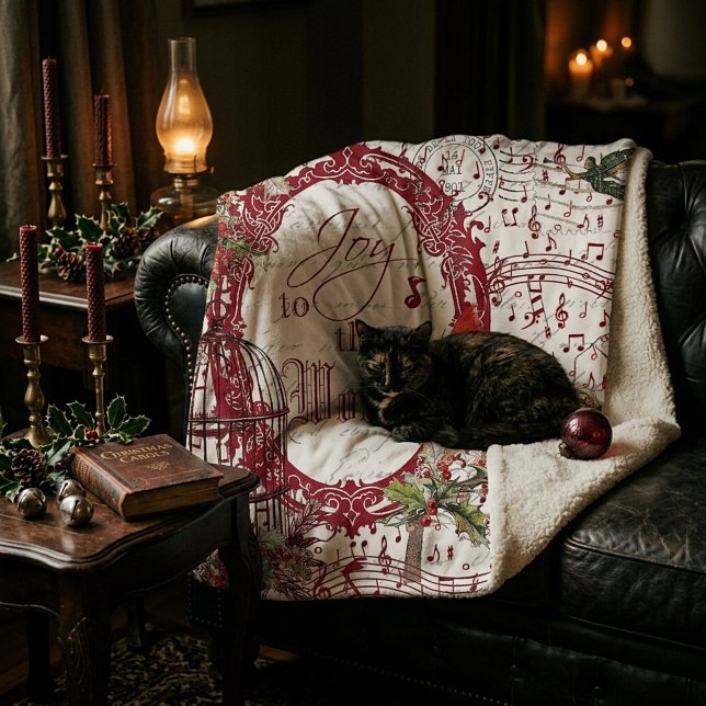 Joy to the world sherpa blanket (Creator Uploaded)