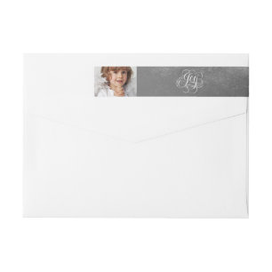 JOY to the World Silver Foil Christmas Calligraphy Wrap Around Label
