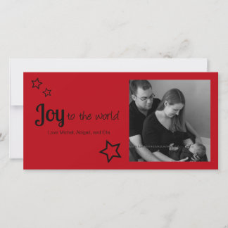Joy to the World - Simply Modern Holiday Christmas Card