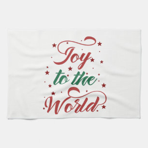 joy to the world tea towel