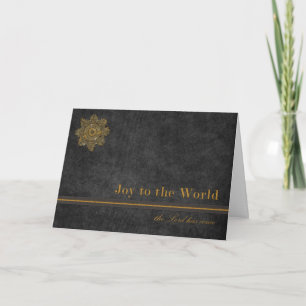 Joy to the World the Lord Has Come Holiday Card