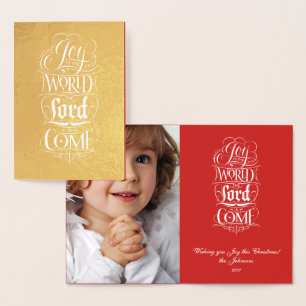 Joy to the World the Lord is Come - Christian God Foil Card