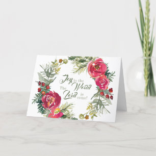 Joy to the World The Lord is Come, Christmas Holiday Card