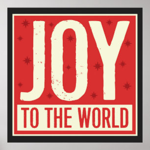 Joy to the World Vintage Art Print