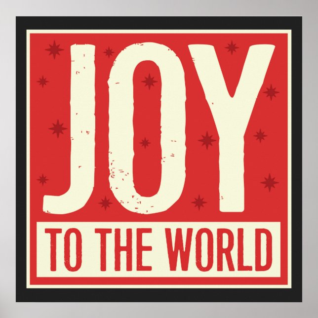 Joy to the World Vintage Art Print (Front)