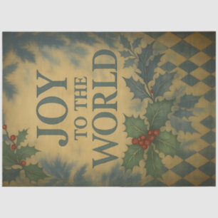 Joy to the World – Vintage Christmas Decoupage Tissue Paper