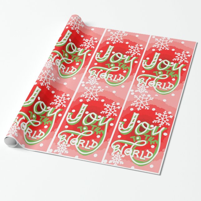 Joy to the world wrapping paper (Unrolled)