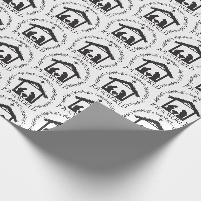 Joy to the World  Wrapping Paper (Corner)