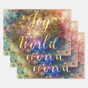 Joy to the World Wrapping Paper Sheet