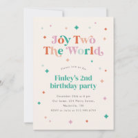 Joy Two The World 2nd Birthday Party