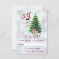 Joy Typography | Christmas Llama RSVP