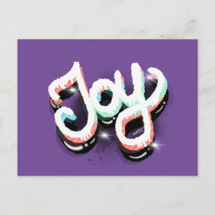 Joy Urban Faith Street Art Hand Lettering Postcard