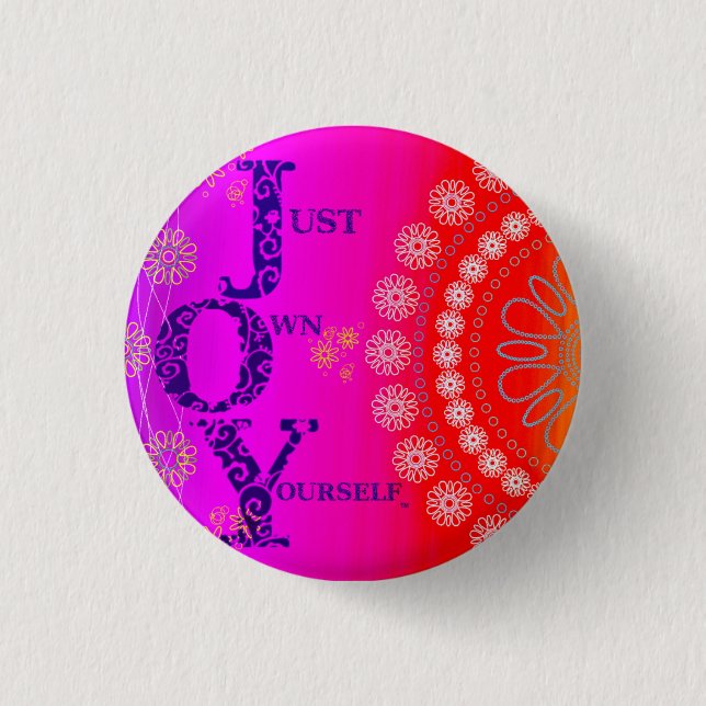 JOY Vibrant 3 Cm Round Badge (Front)