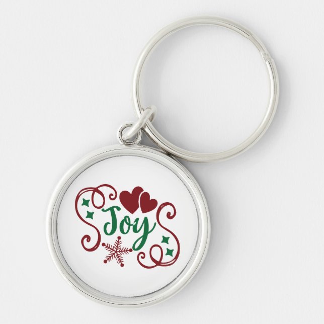 JOY Wall Clock Key Ring (Front)