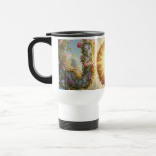 Joy with flowers - Cute and pretty Travel Mug