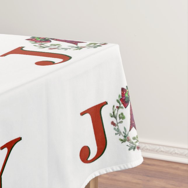 Joy With Wreath  Tablecloth (In Situ)