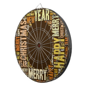 JOY Wordcloud Christmas Dartboard