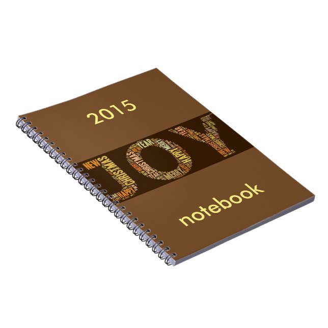 JOY Wordcloud Christmas Notebook (Right Side)