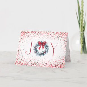 Joy Wreath Christmas Card