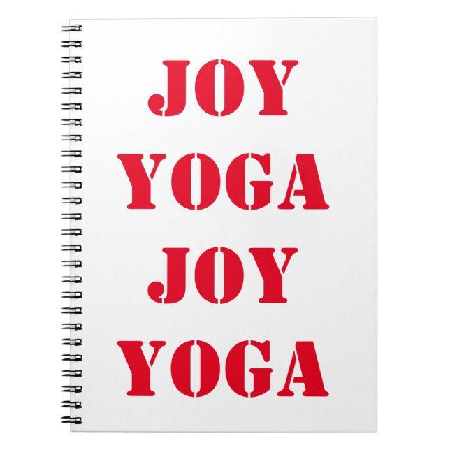 Joy Yoga Joy Notebook (Front)