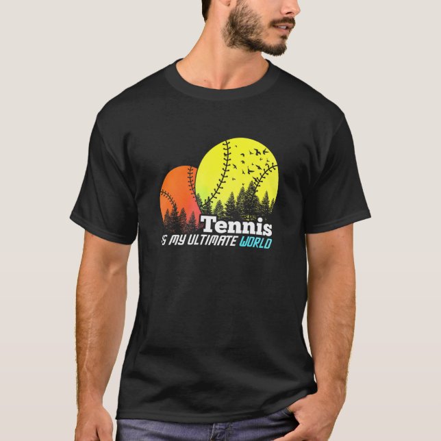 Joyable Players Of Tennis Quote T-Shirt (Front)