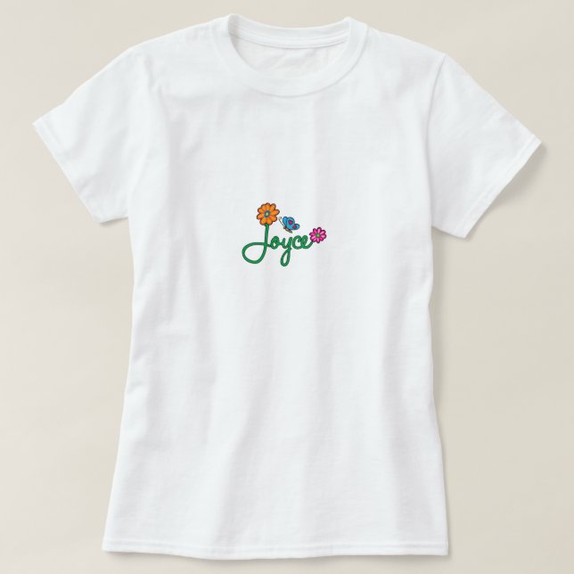 Joyce Flowers T-Shirt (Design Front)