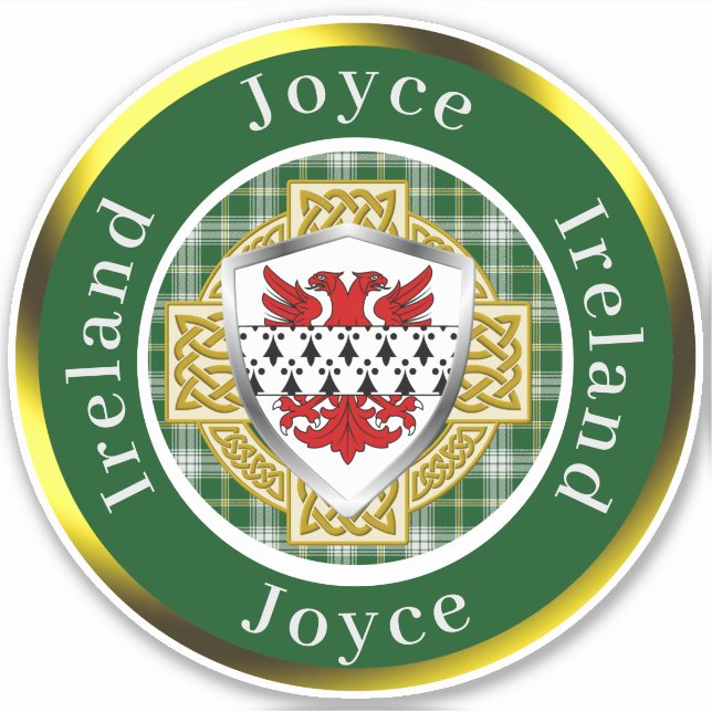 Joyce Shield & Celtic Cross Personalised (Front)