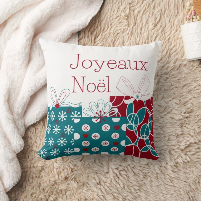Joyeaux Noel French Louisiana Cajun Gift Cushion (Blanket)