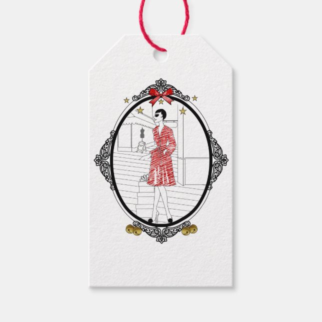 Joyeuses Fêtes Gift Tags (Front)