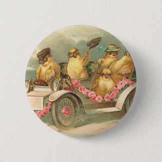 Joyeuses Pâques Cute Vintage Easter 6 Cm Round Badge