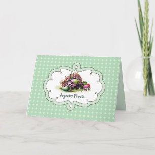 Joyeuses Pâques. Easter Card in French