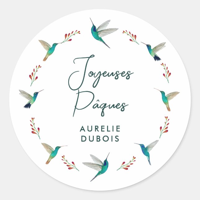 Joyeuses  Pâques Sticker (Front)