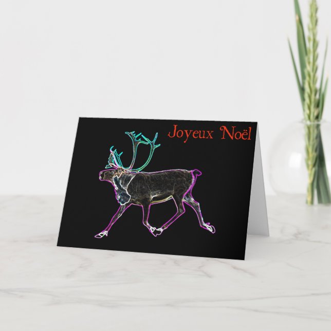 Joyeux Noёl - Electric Caribou Holiday Card (Front)