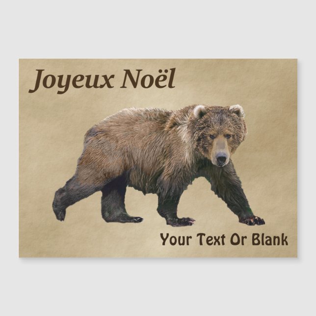 Joyeux Noёl - Kodiak Bear (Front)