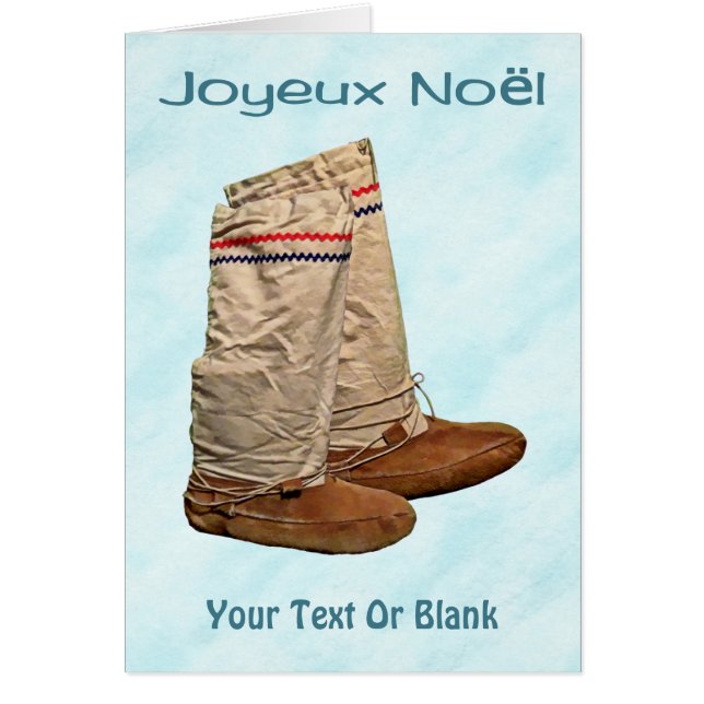 Joyeux Noёl - Mukluks On Snow (Front)