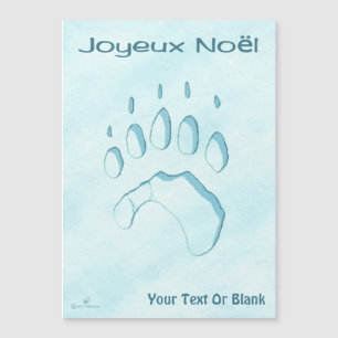 Joyeux Noёl - Polar Bear Paw Print