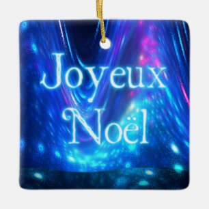 Joyeux Noёl - Qaanaaq - Northern Lights Ceramic Tree Decoration