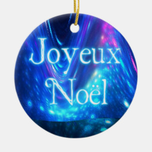 Joyeux Noёl - Qaanaaq - Northern Lights Ceramic Tree Decoration
