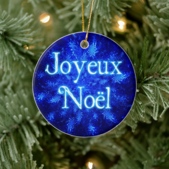 Joyeux Noёl - Snowburst Ceramic Tree Decoration (Tree)