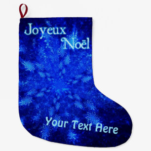 Joyeux Noёl - Snowburst Large Christmas Stocking