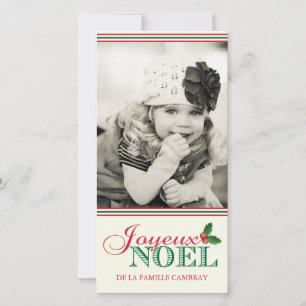 Joyeux Noel (4x8) Holiday Card